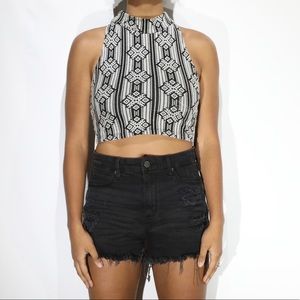 PRINT CROP TOP